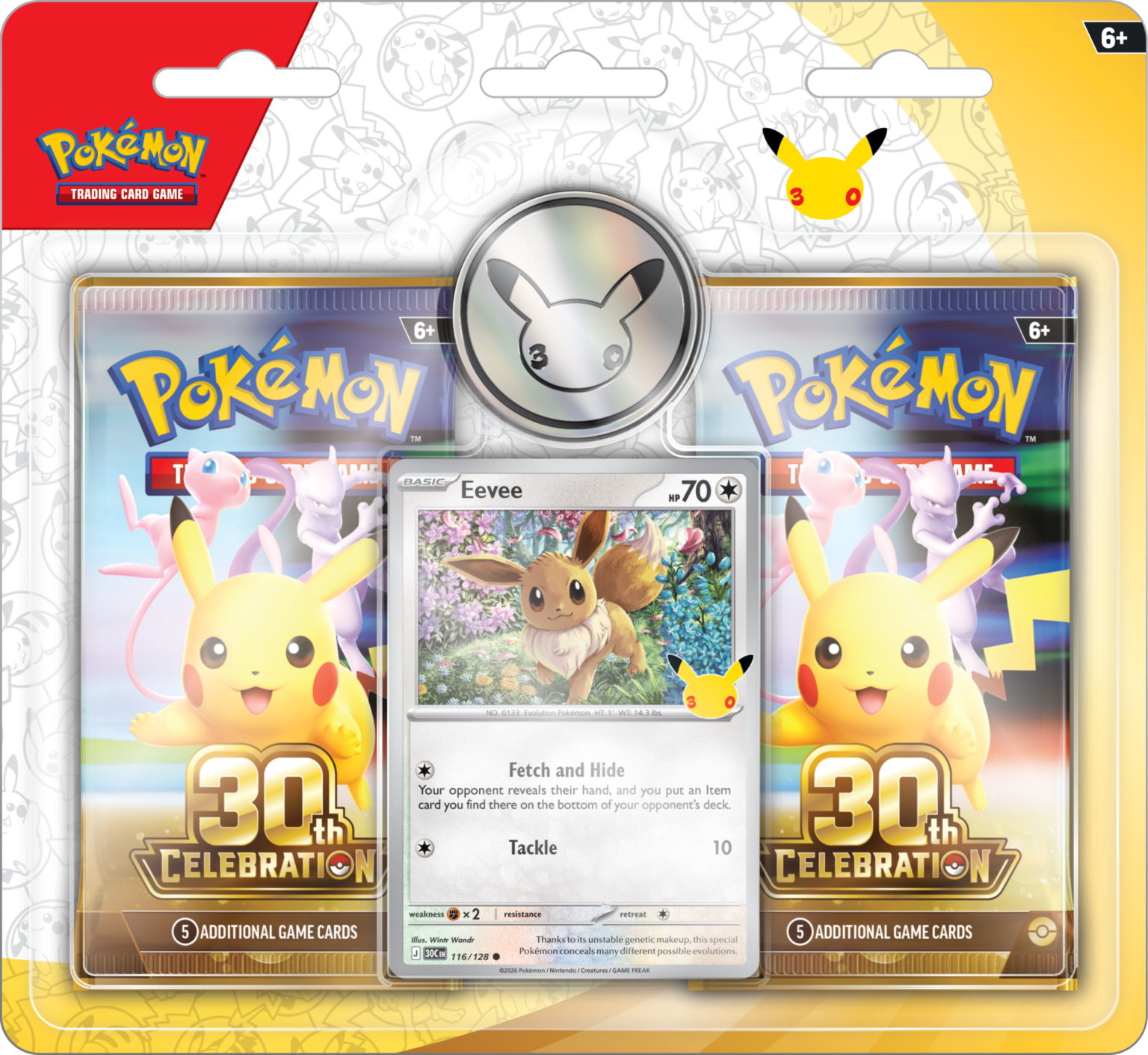 Pokémon 30th Celebration: Eevee 2-Pack Blister